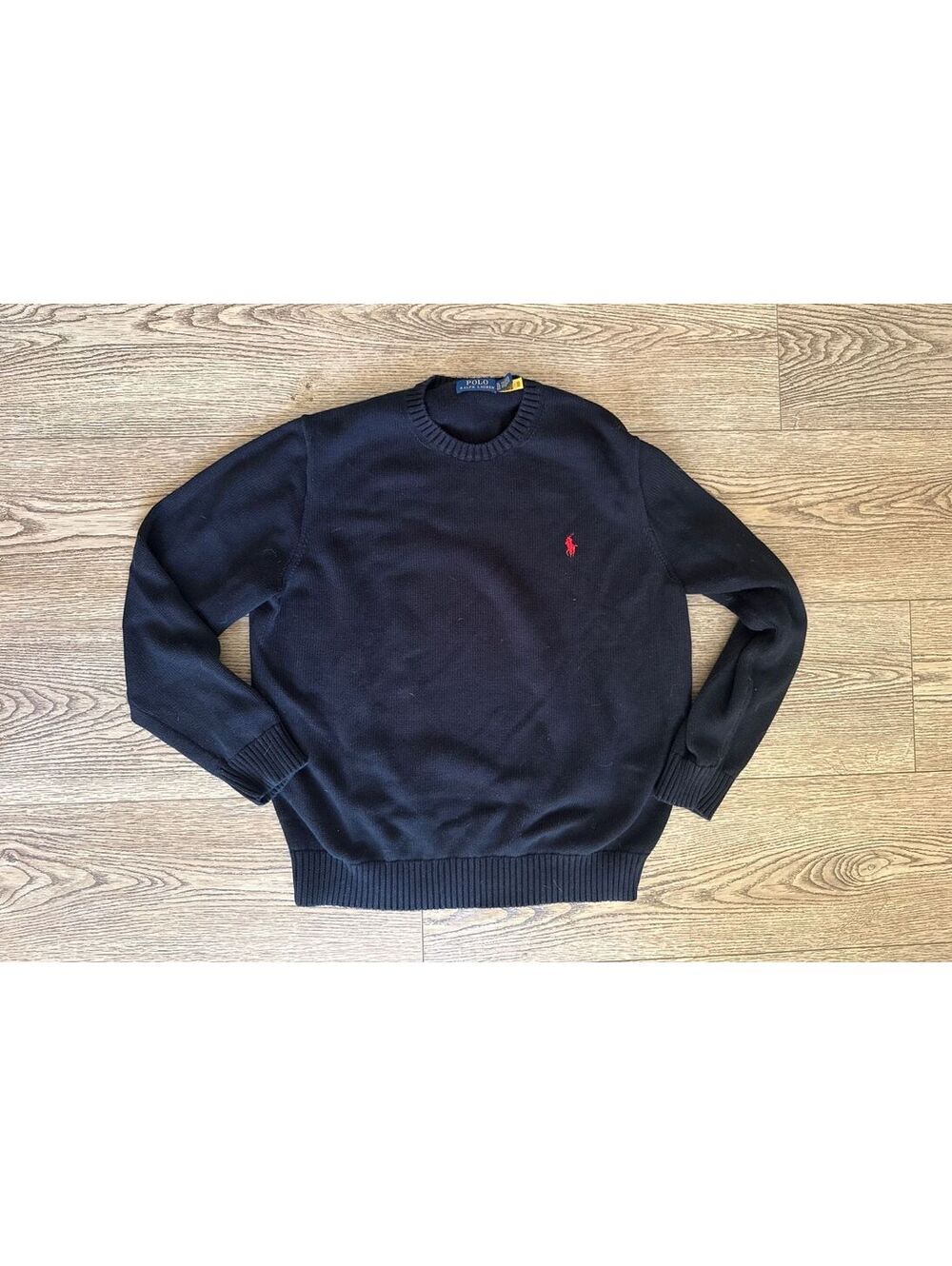 Polo Ralph Lauren Men's Black Cotton Crewneck Sweater XL